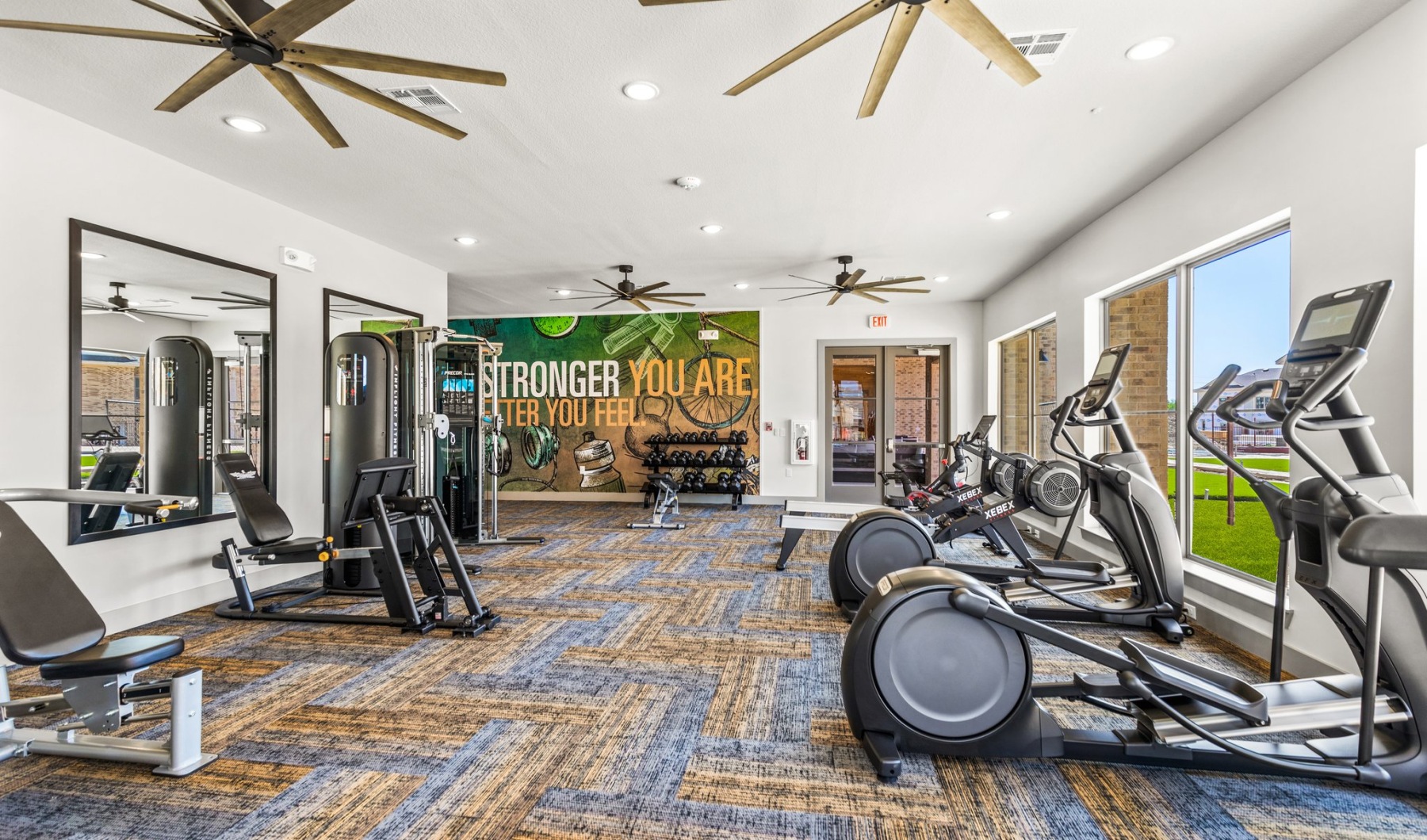 spacious fitness center spacious fitness center