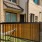 a gated yard to a house